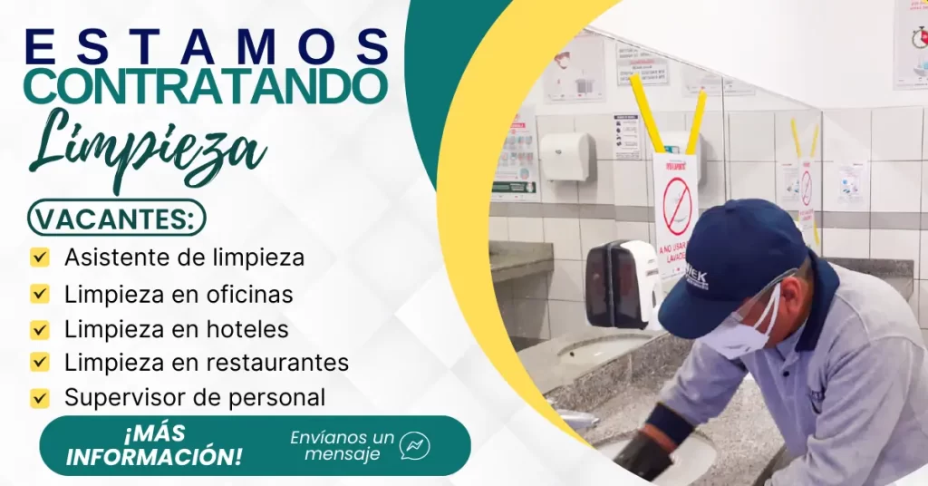 🧹CONVOCATORIA PARA PERSONAL DE LIMPIEZA.✨